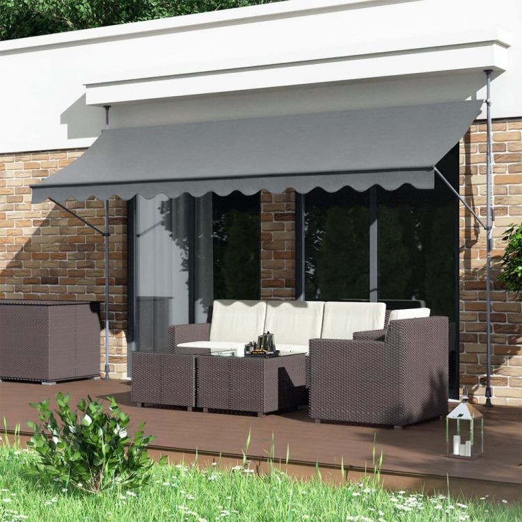 Tenda da sole per balcone 300x120 cm regolabile