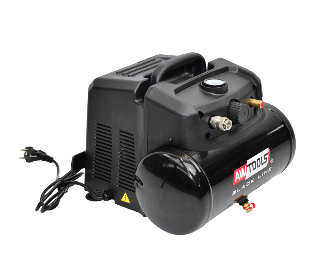 Compressore Aria Awtools Senza Olio 6L 1,2 kW 8 Bar Portatile
