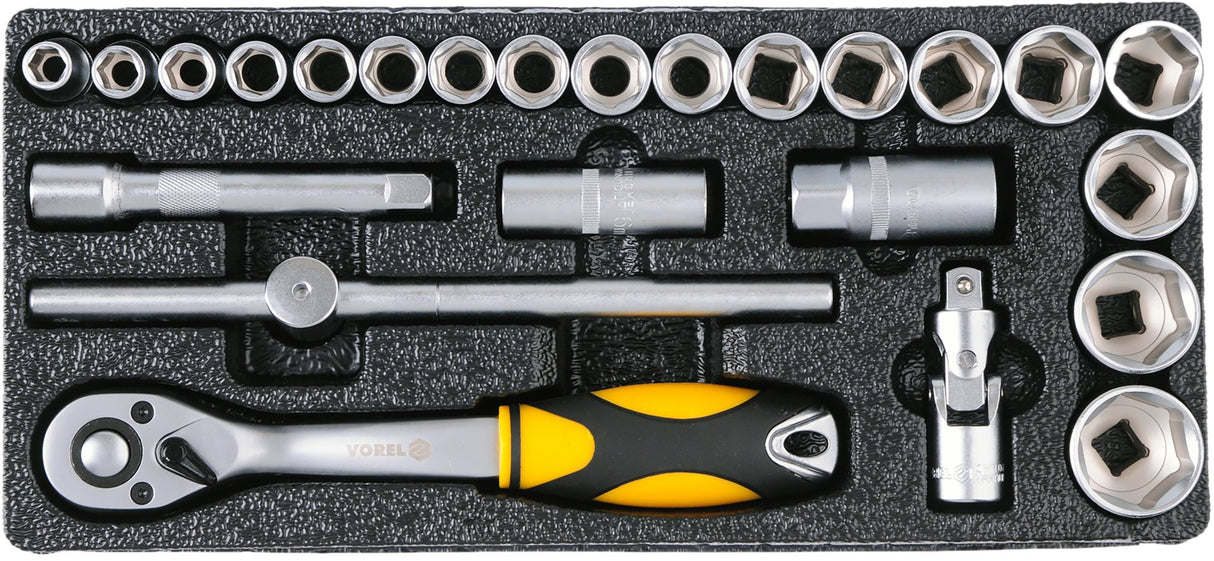 Carrello Portautensili VOREL 177 Utensili 6 Cassetti con Ruote e Serratura