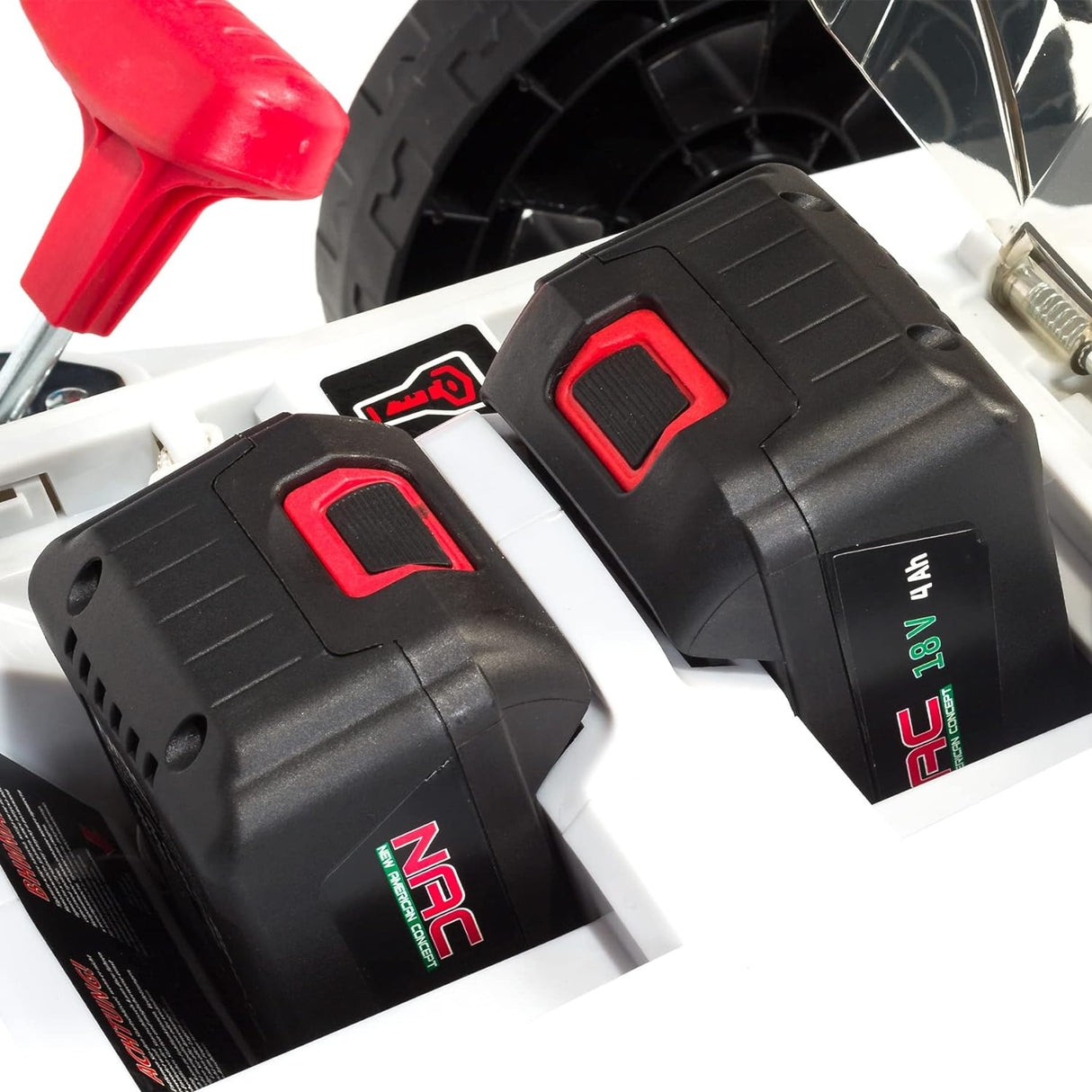 Tondeuse à gazon à batterie Nac 2, moteur sans balais 18 V, 43 cm - Prévente