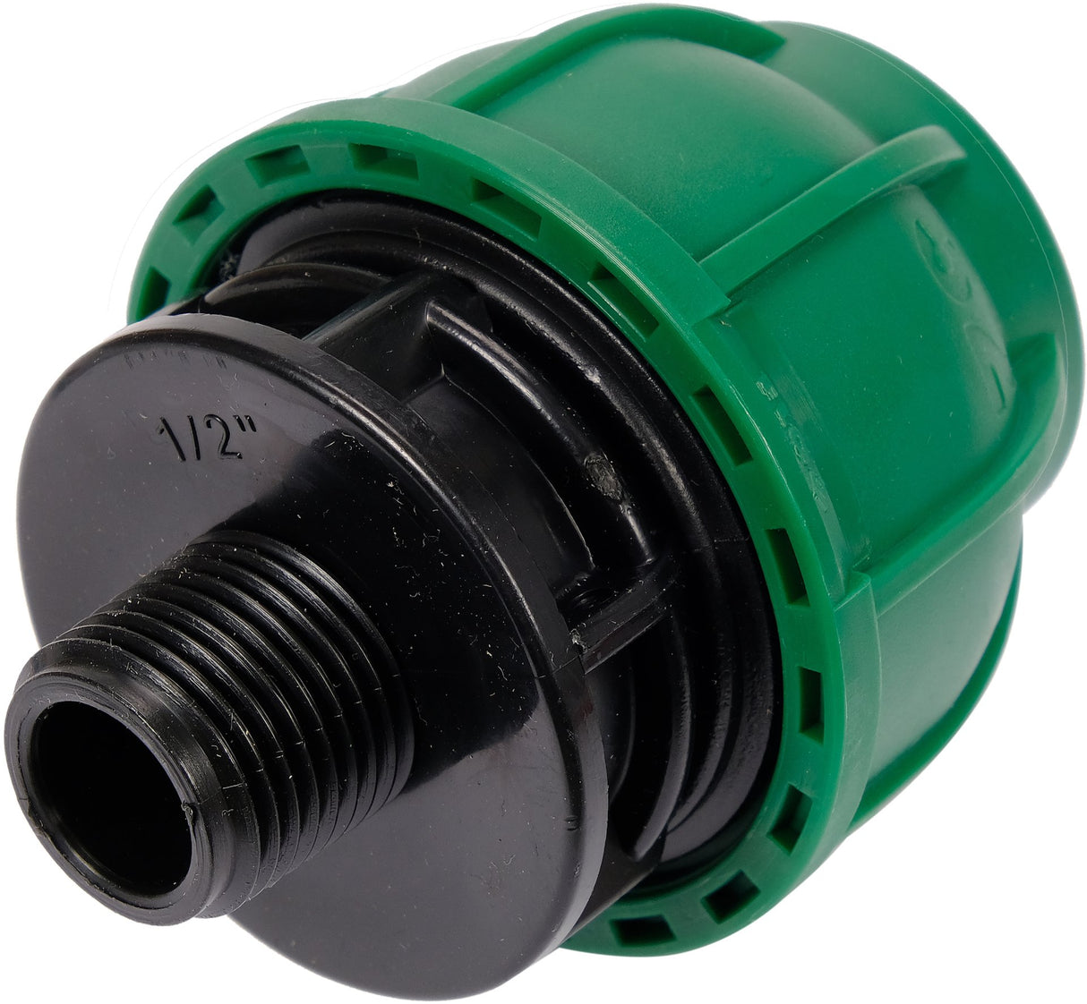 Adattatore Maschio per Tubi PE 32 mm x 1/2" GZ – Raccordo a Compressione in Polipropilene 10 BAR FLO