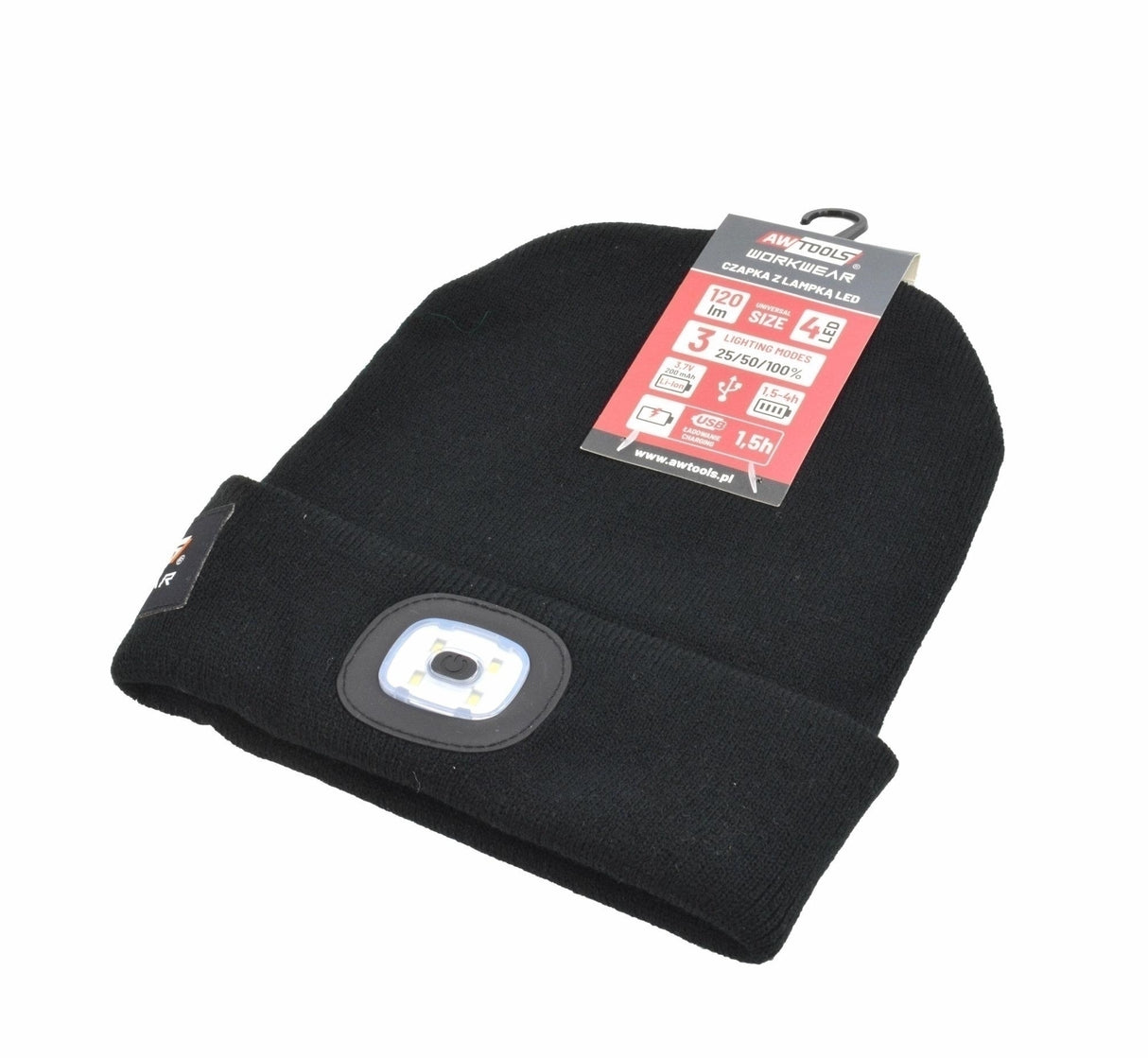Cappello Con Luce Awtools 80Lumen Nero
