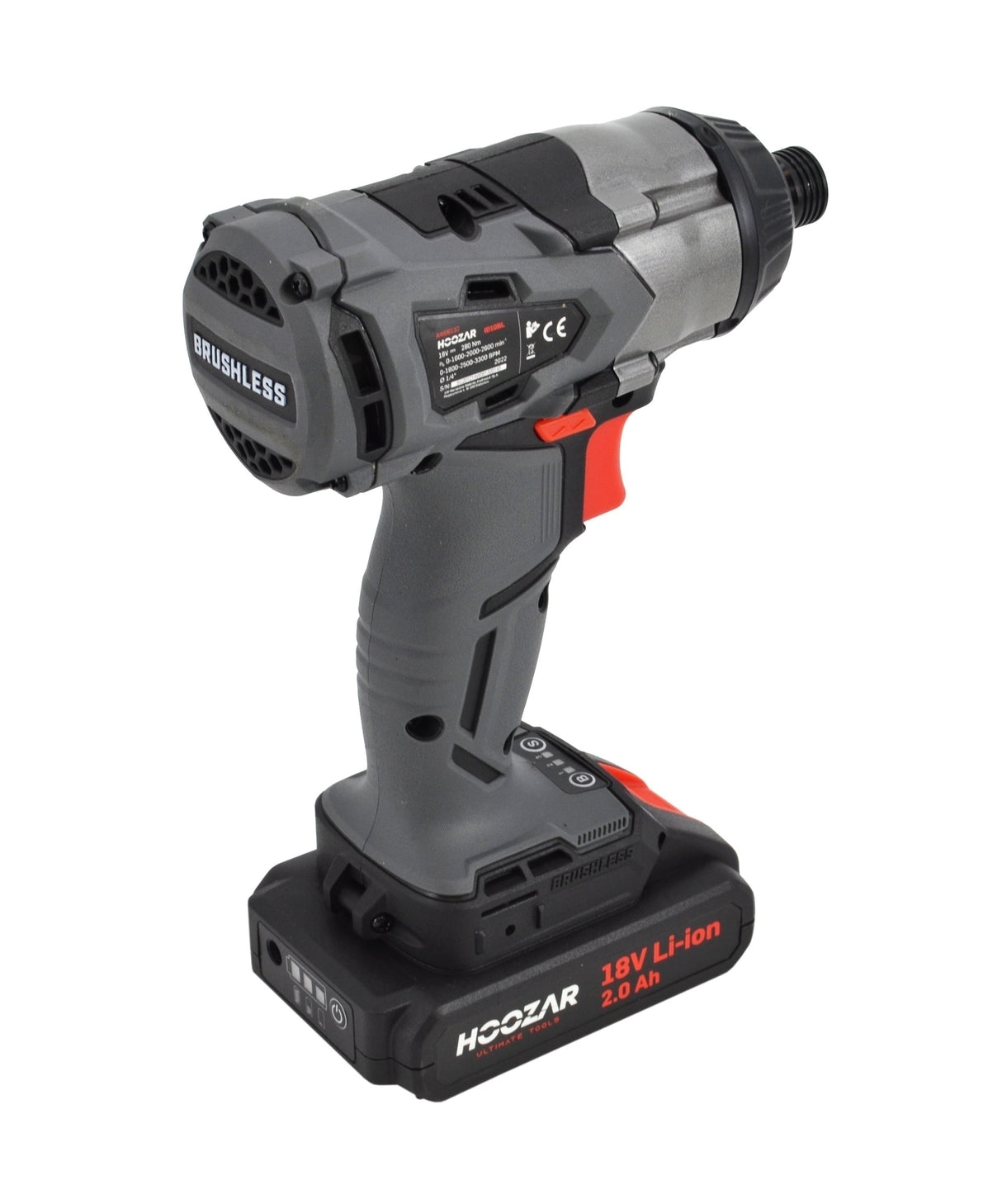Avvitatore a Percussione Hoozar con 2 Batterie 18v 2.0Ah