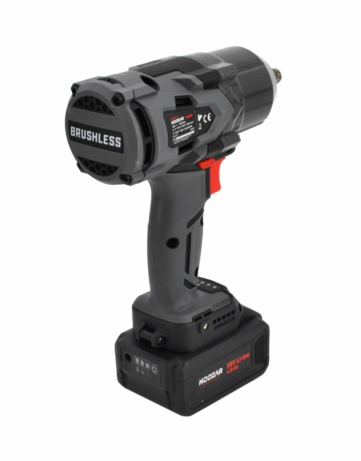 Avvitatore Ad Impulsi Hoozar 1\2" 18V 4.0A.h 600Nm