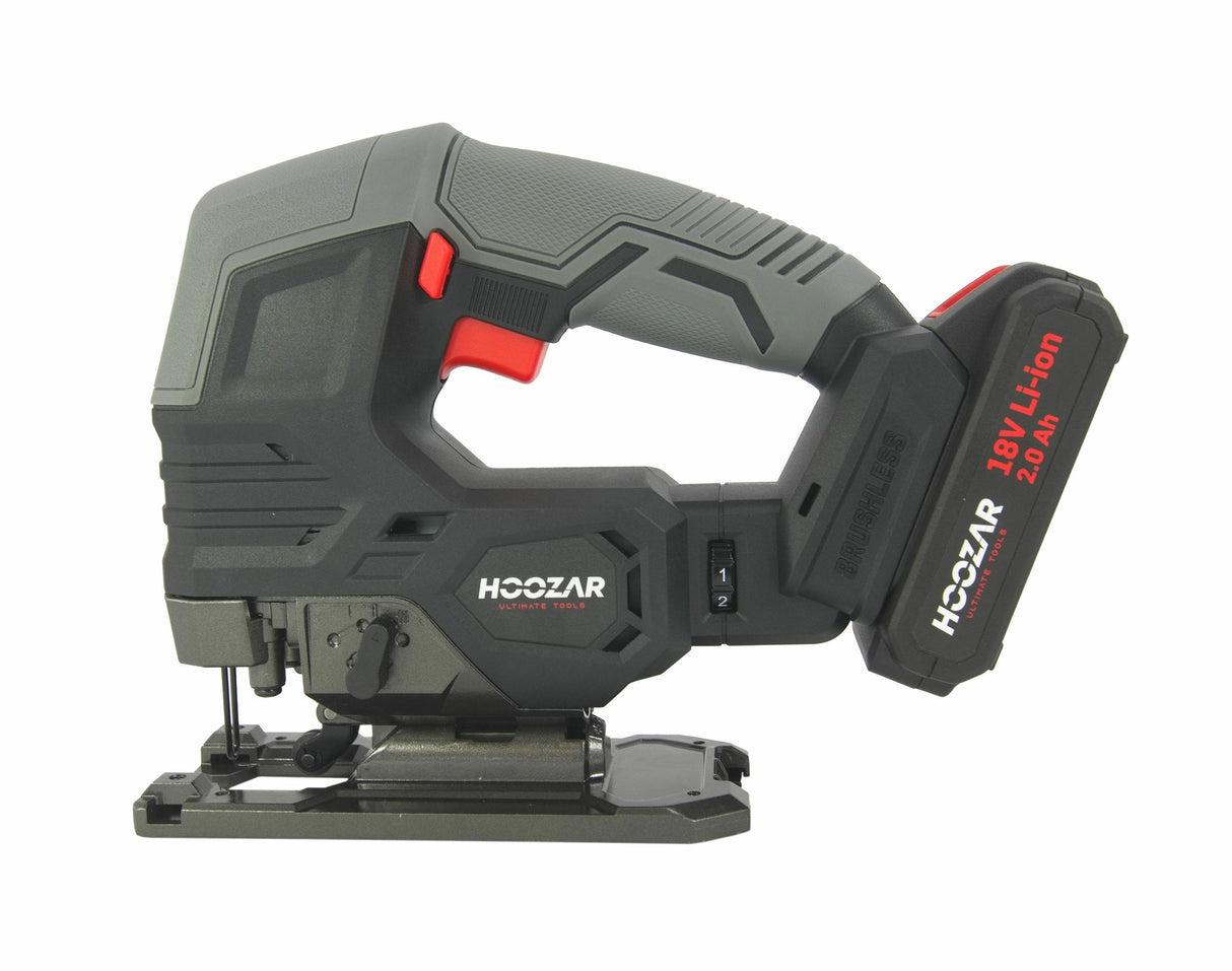 Scie alternative sans balais HOOZAR 18 V 1 x 2,0 Ah JS10BL