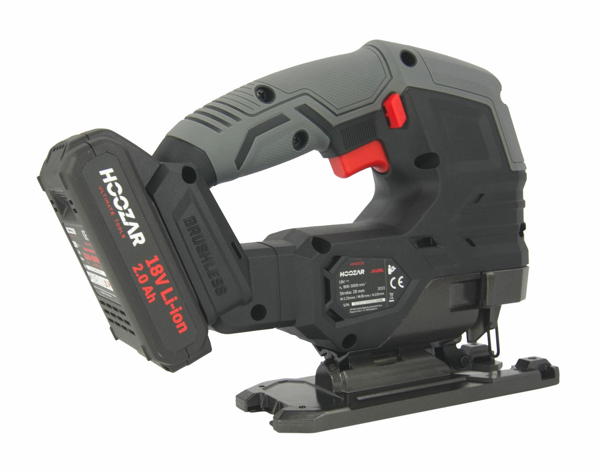 Scie alternative sans balais HOOZAR 18 V 1 x 2,0 Ah JS10BL