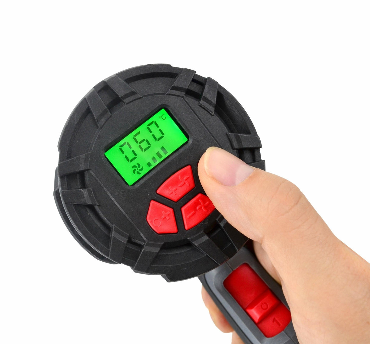 Pistolet à air chaud HOOZAR 2000 W avec régulation et écran LCD, accessoires