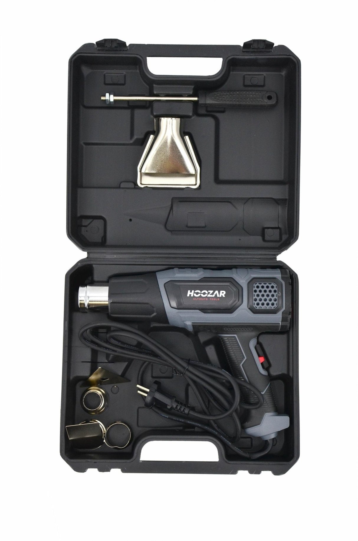 Pistolet à air chaud HOOZAR 2000 W avec régulation et écran LCD, accessoires