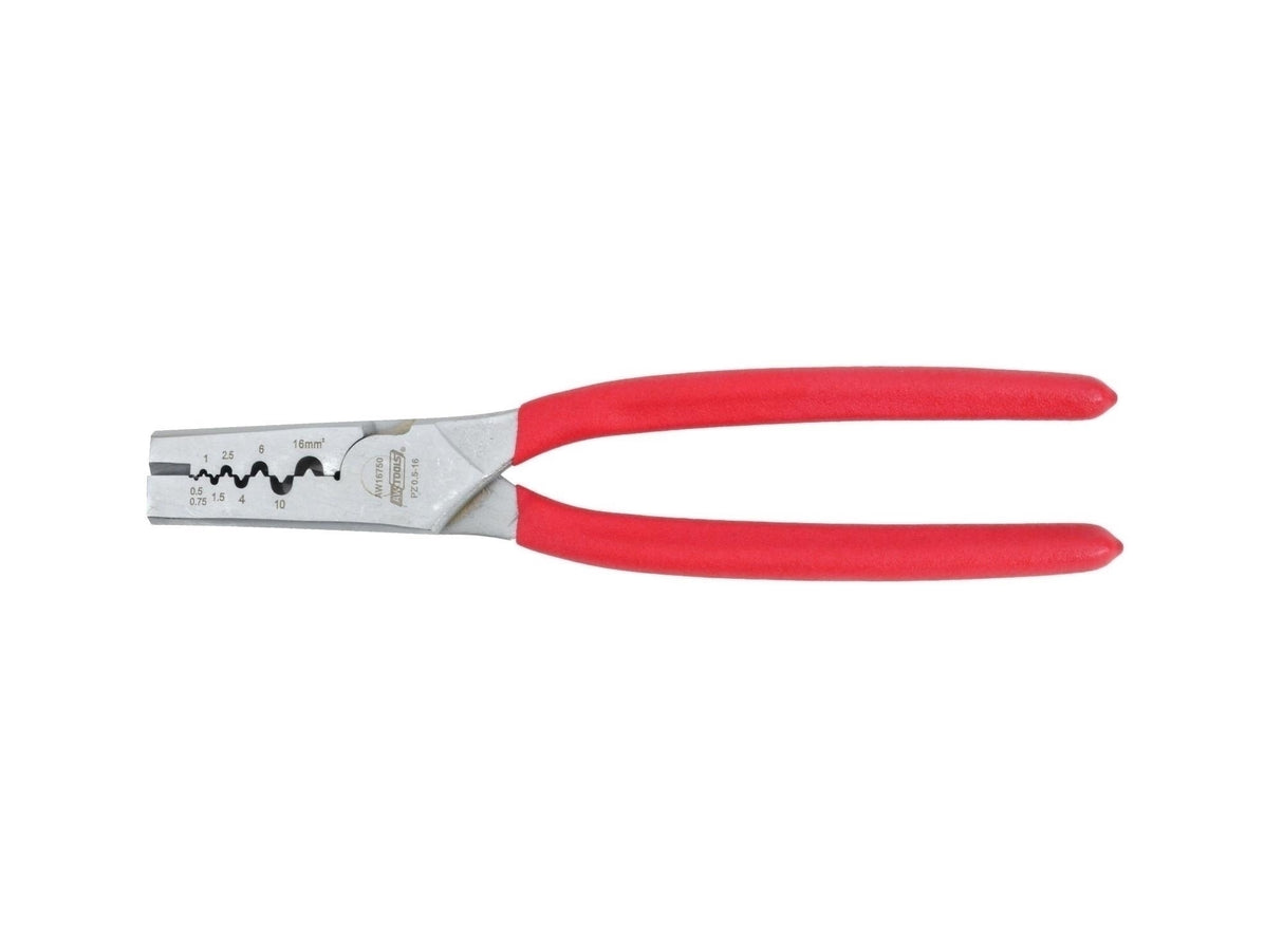 Pinza per Crimpatura Cavi Awtools Fissaggio Ghiere e Crimpatura Terminali Da 0,5 - 16 mm