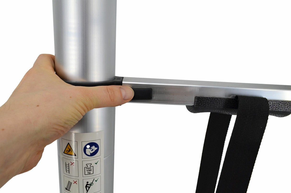 ÉCHELLE TÉLESCOPIQUE AWTOOLS EN ALUMINIUM 3,8 m 13 MARCHES