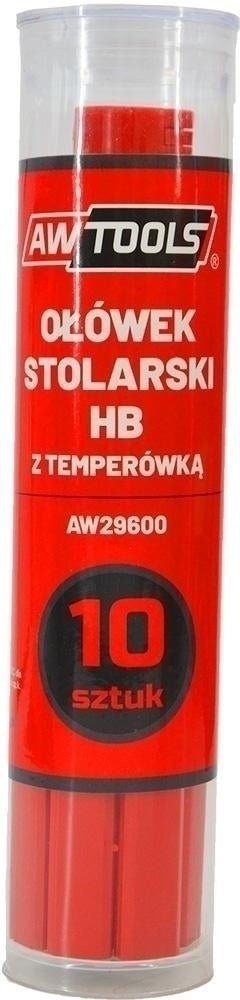 Set 10 Matite da Carpentiere HB con Temperamatite – per Legno, 175 mm