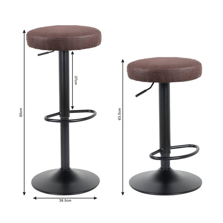 Tabouret de bar Oslo 2023 marron foncé (2 pièces)