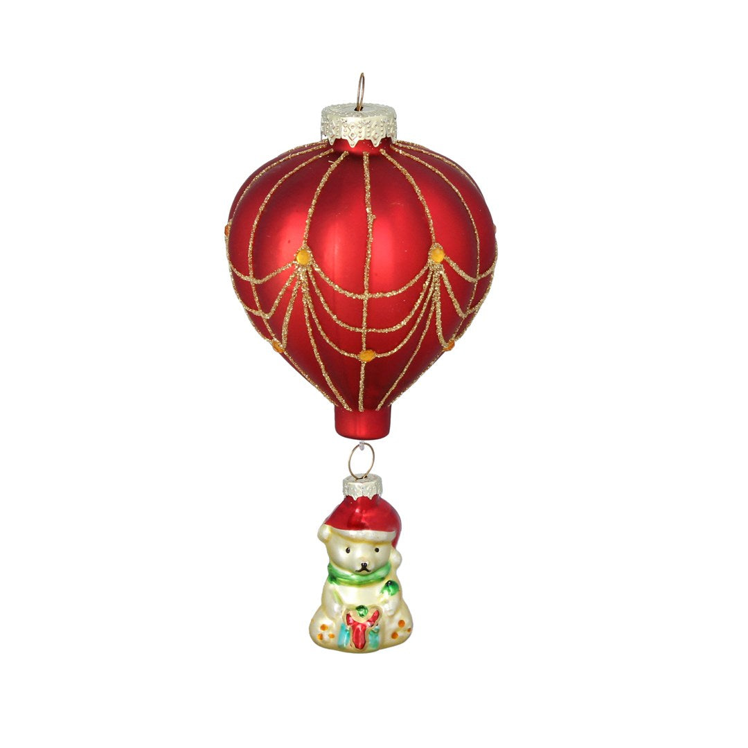 Pallina di Natale in Vetro a Forma di Palloncino