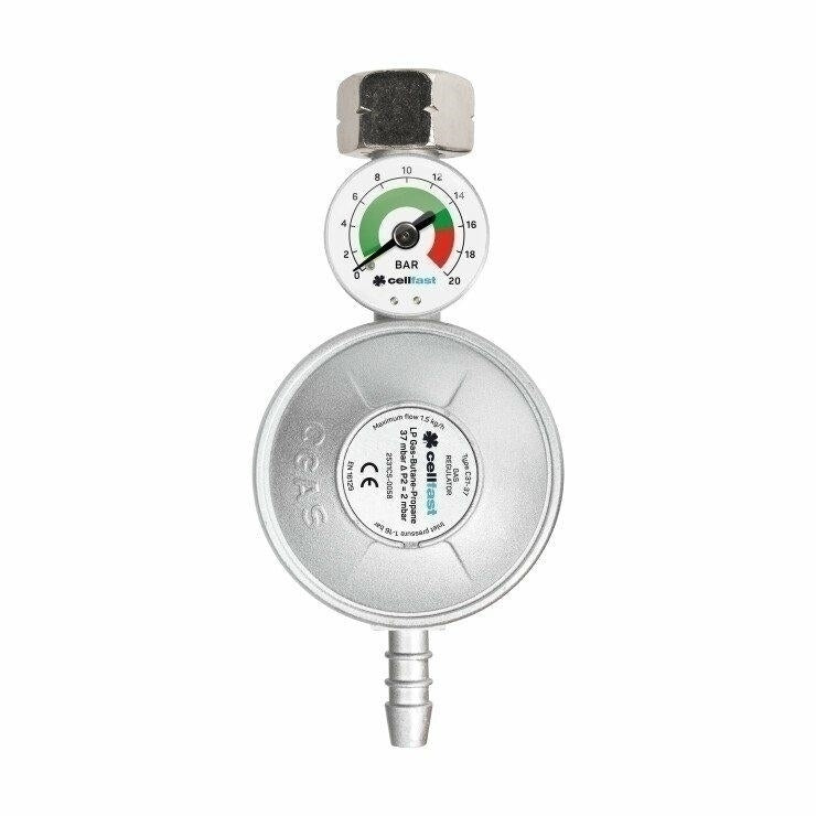 Riduttore Gas Con Manometro Cellfast