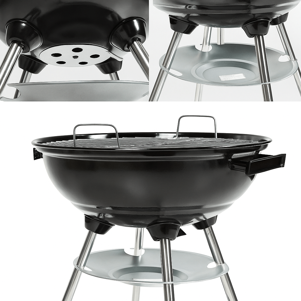 Barbecue BBQ rotondo a carbonella Green Arrow Ø44 cm