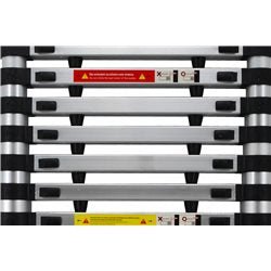 ÉCHELLE TÉLESCOPIQUE AWTOOLS EN ALUMINIUM 3,8 m 13 MARCHES