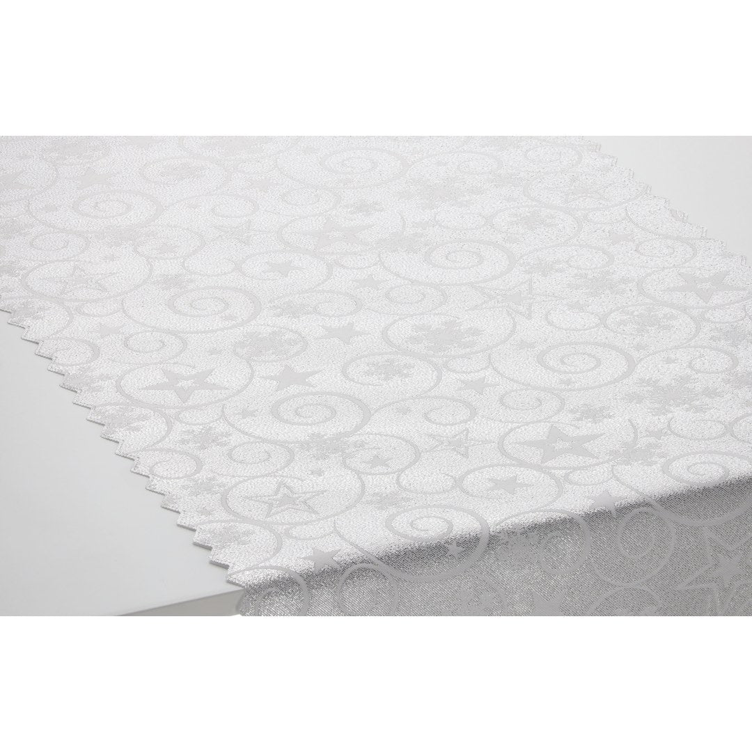 Runner da Tavola Natalizio Double-Face Argento