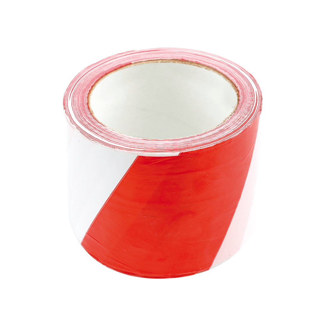 Nastro Segnaletico Bicolore Bianco/Rosso 75mm×100m – Segnalazione e Sicurezza