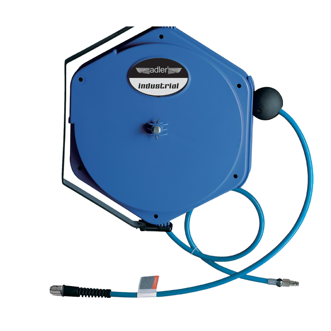 ADLER Avvolgitubo con Tubo PU 12×8mm×15m AD-1215i – Per Aria Compressa