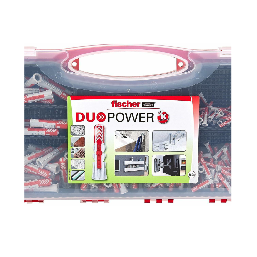 Set 280 tasselli universali DUOPOWER – 4 misure assortite