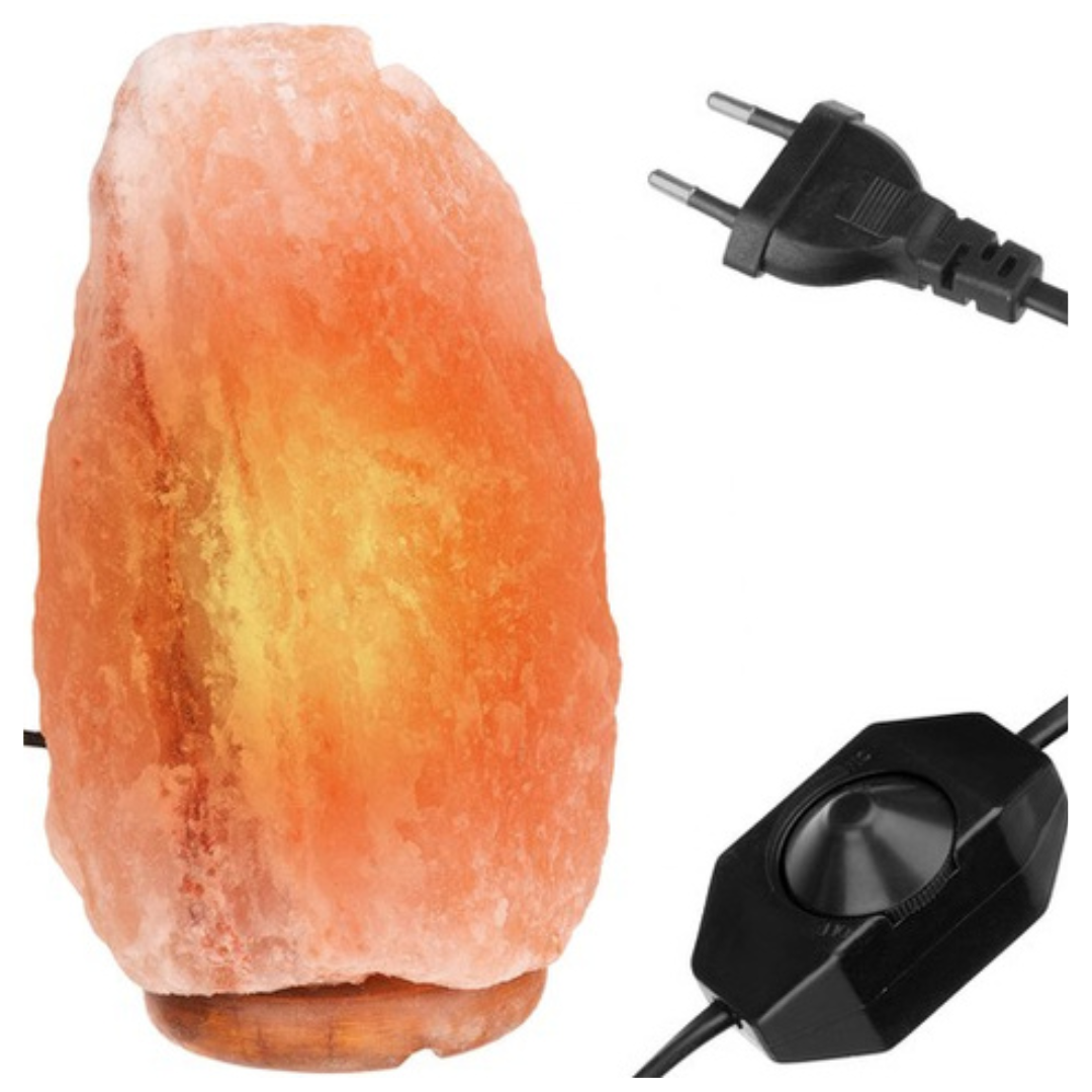 Lampada di sale ionizzatore d'aria 3-5 kg – luce regolabile, sale del Punjab Pakistan
