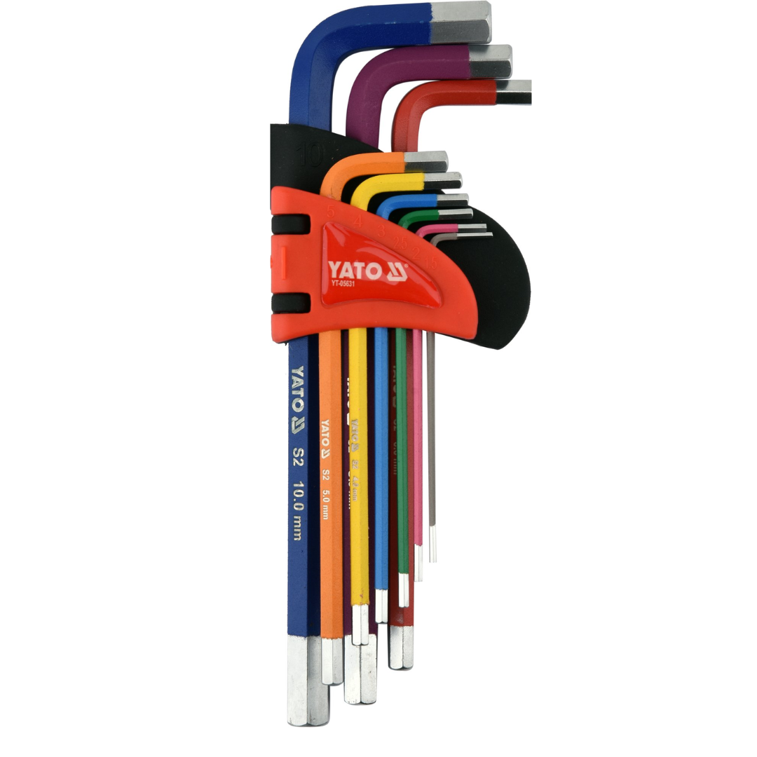 Set 9 chiavi a brugola lunghe 1,5-10mm