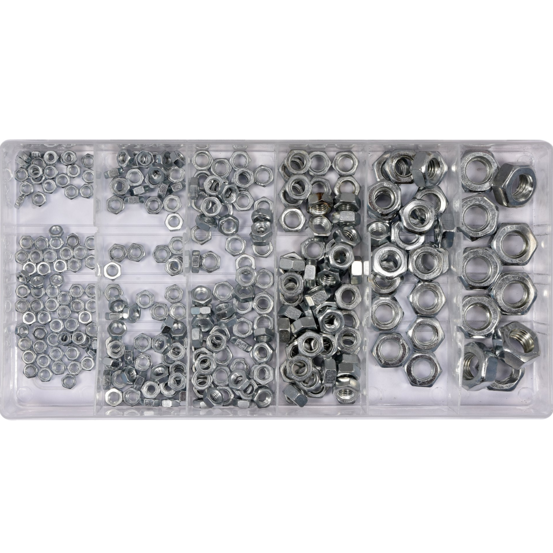 Set 300 dadi metrici assortiti – M3 a M10, organizer con scomparti