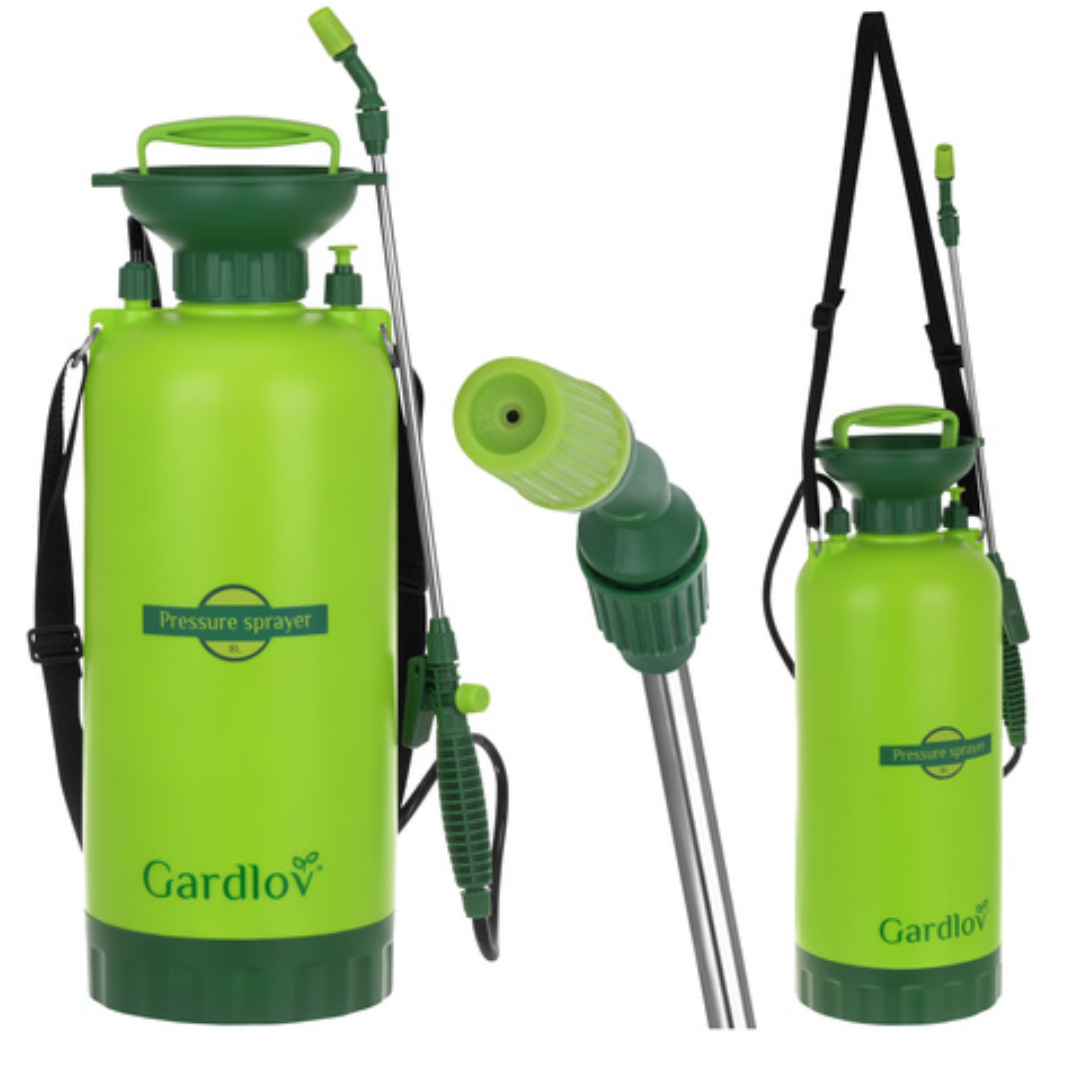 Spruzzatore a Pressione Manuale Gardlov 8 Litri con Tracolla