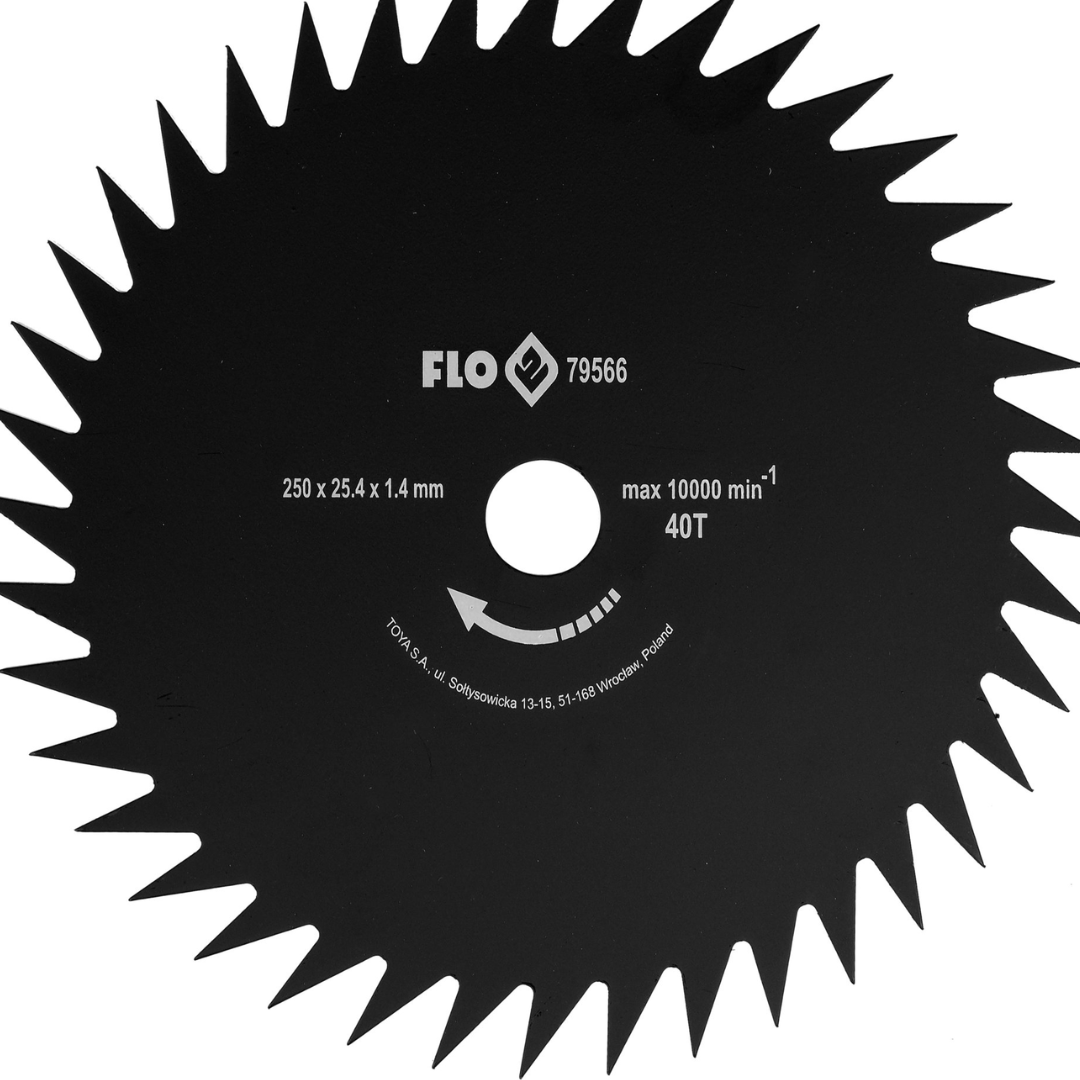 Disco Sega per Decespugliatore 40 Denti 250/25,4mm – Acciaio Temprato