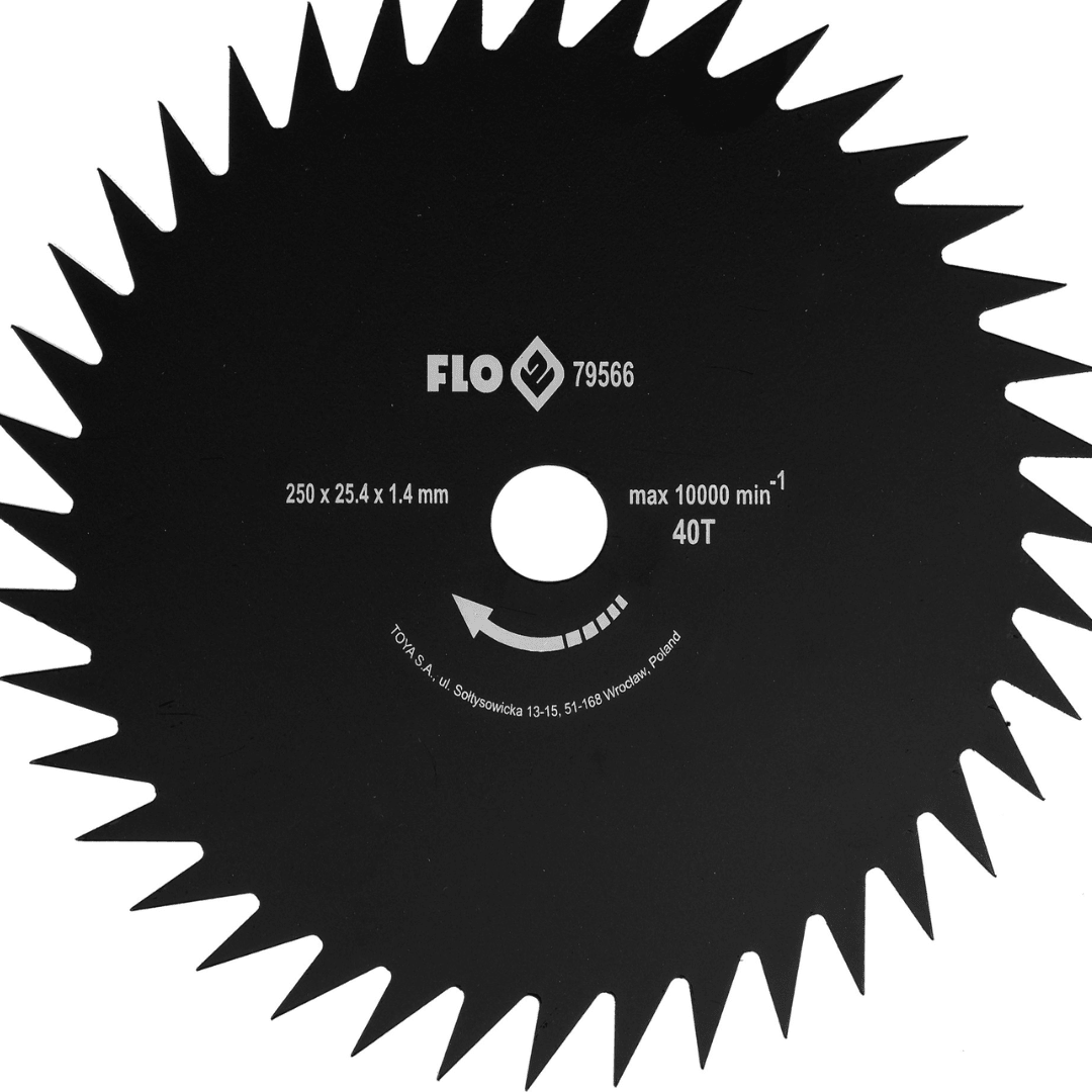 Disco Sega per Decespugliatore 40 Denti 250/25,4mm – Acciaio Temprato
