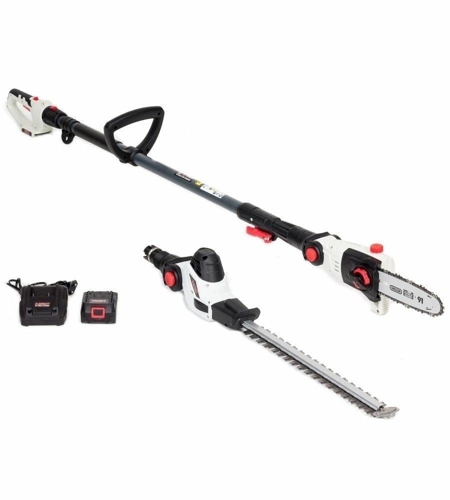 Sécateur télescopique à double fonction, sécateur et sécateur à batterie 18 V 1,5 Ah