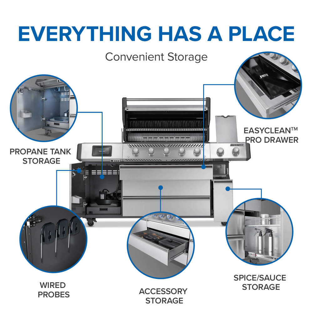 Barbecue Napoleon Prestige PRO 665 Elite Smart Tech Affumicatore