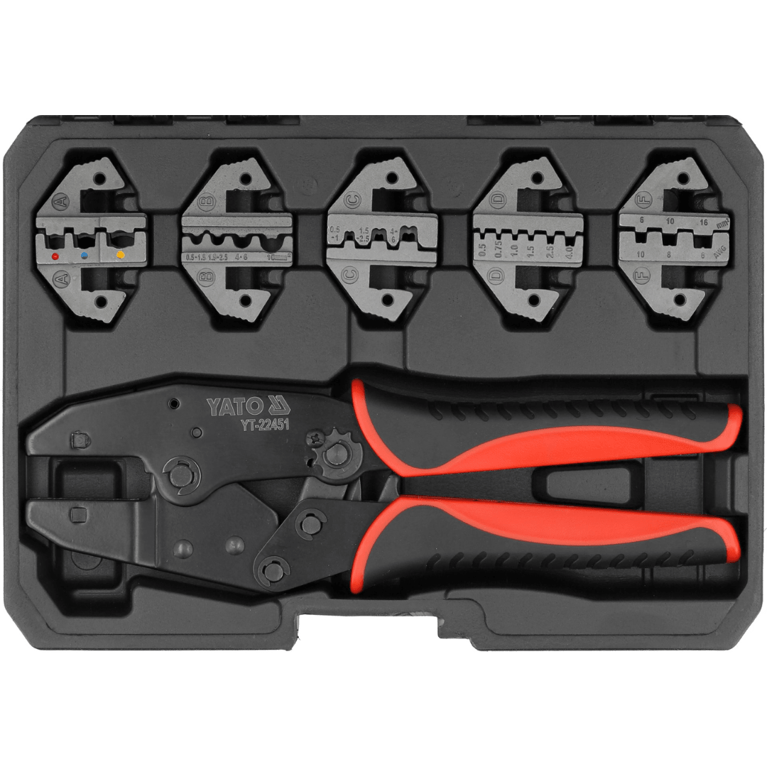 Crimpatrice con 5 Matrici Intercambiabili CrMo