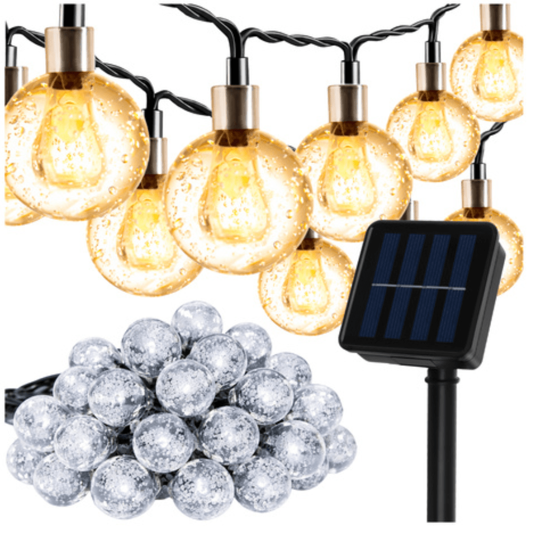 Ghirlanda solare Gardlov 7 m 50 LED luce calda IP65