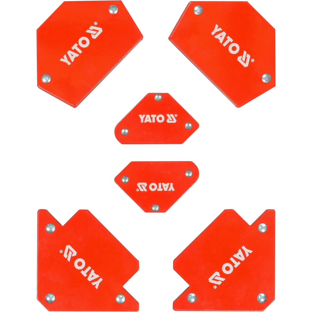 Set 6 Magneti Saldatura Yato Acciaio Ferrite 30-135°