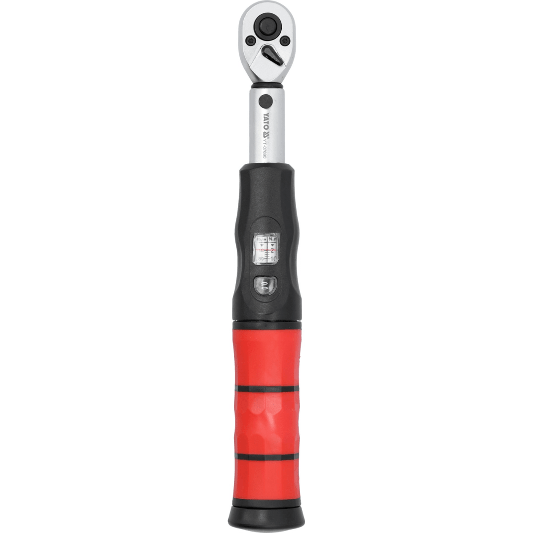 Chiave dinamometrica 1/4 di pollice 2-26Nm con cricchetto 72T in acciaio CrMo Yato