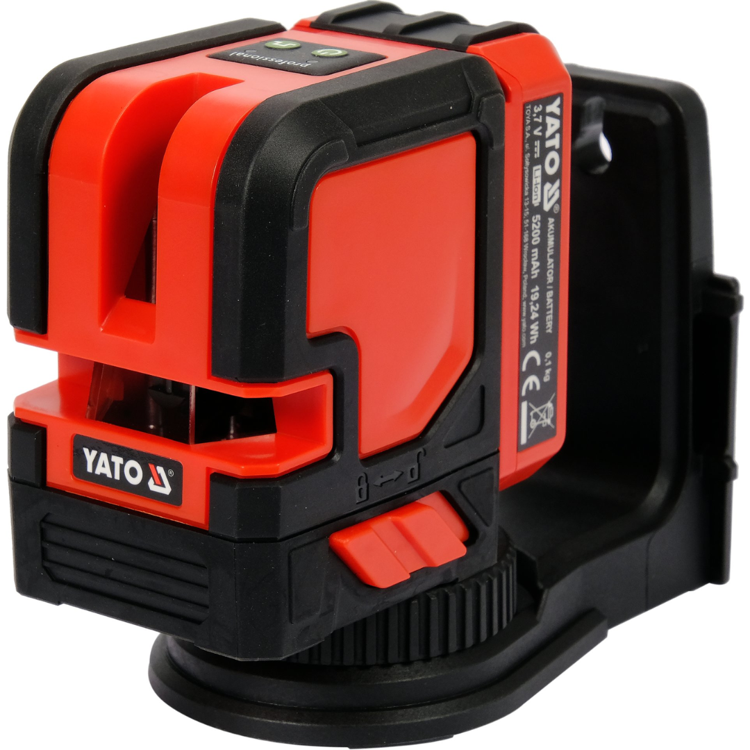 Laser a Linee Verde H/V Yato con Batteria al Litio – Alta Visibilità – IP54