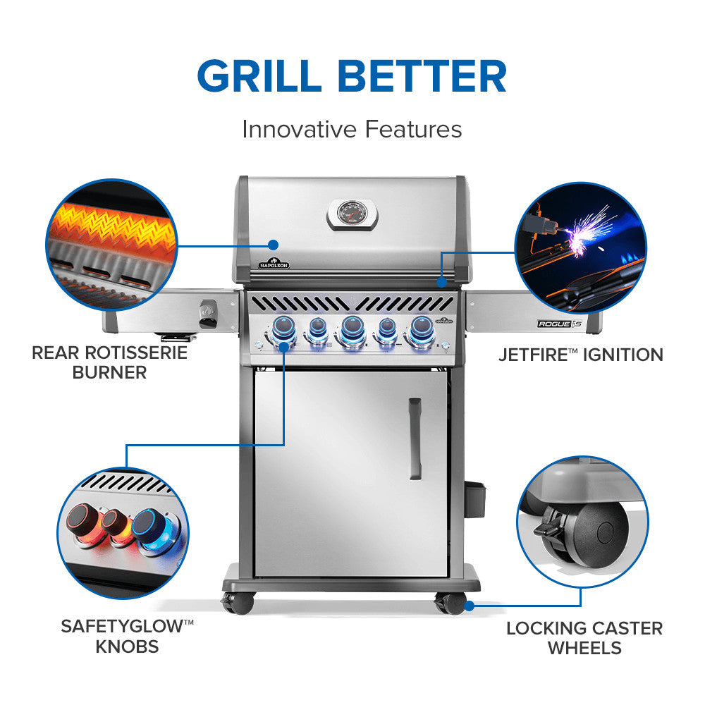 Barbecue Napoleon Rogue PRO-S 425 RSIB Ultra-Compatto Infrarossi