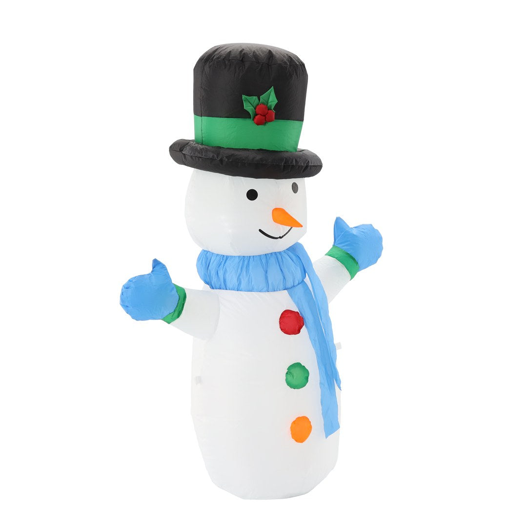 Pupazzo di Neve Gonfiabile con Luci LED