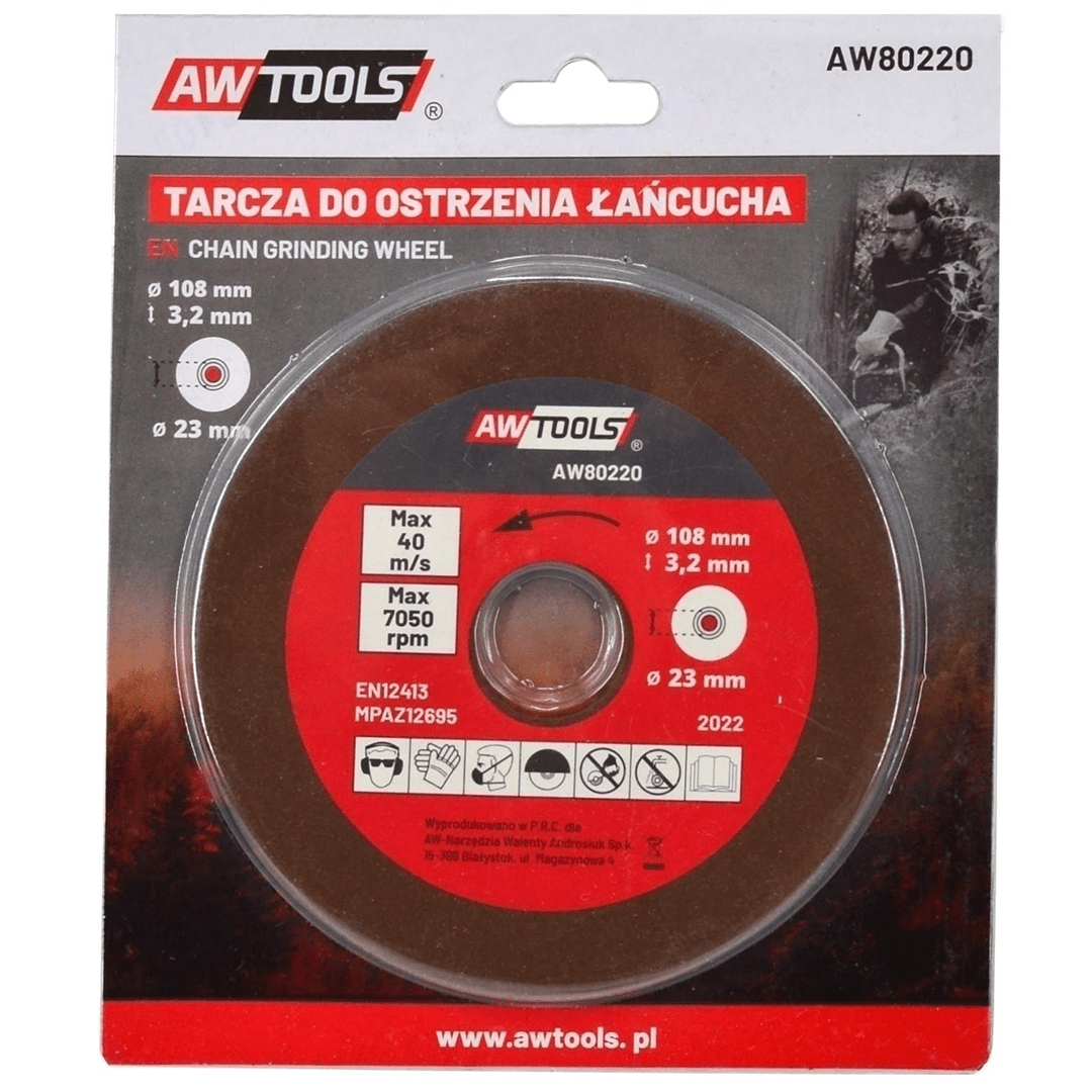 Disco di Affilatura per Catene Motosega Compatibile con Affilatrici Elettriche