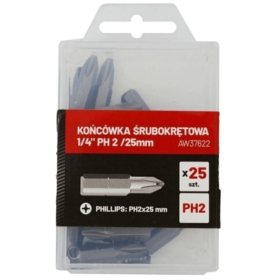 Set 25 Inserti Cacciavite 1\4" 25 mm in Acciaio CrV Temprato