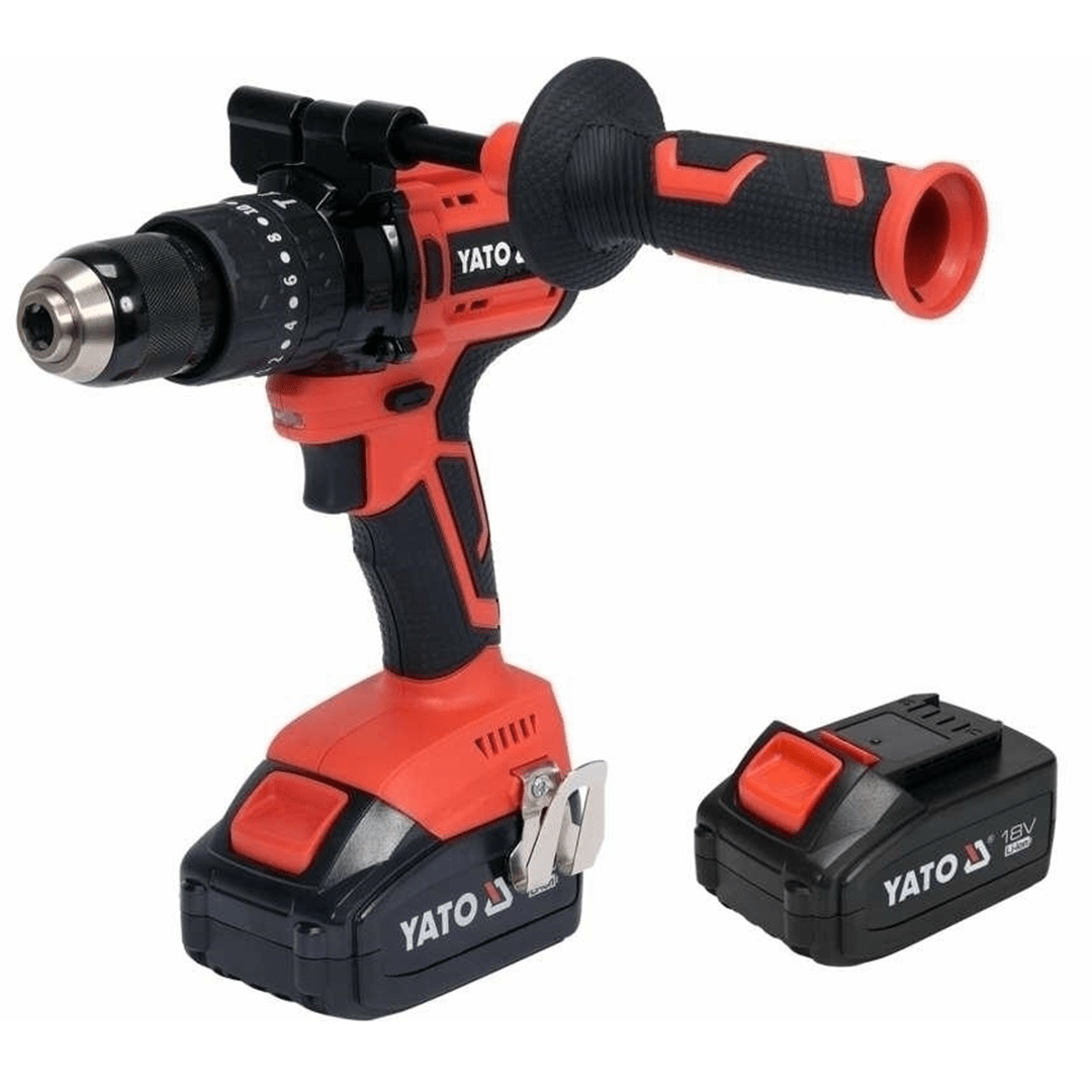 Trapano Avvitatore Yato 18V Con 2 Batterie Da 3Ah Motore Brushless