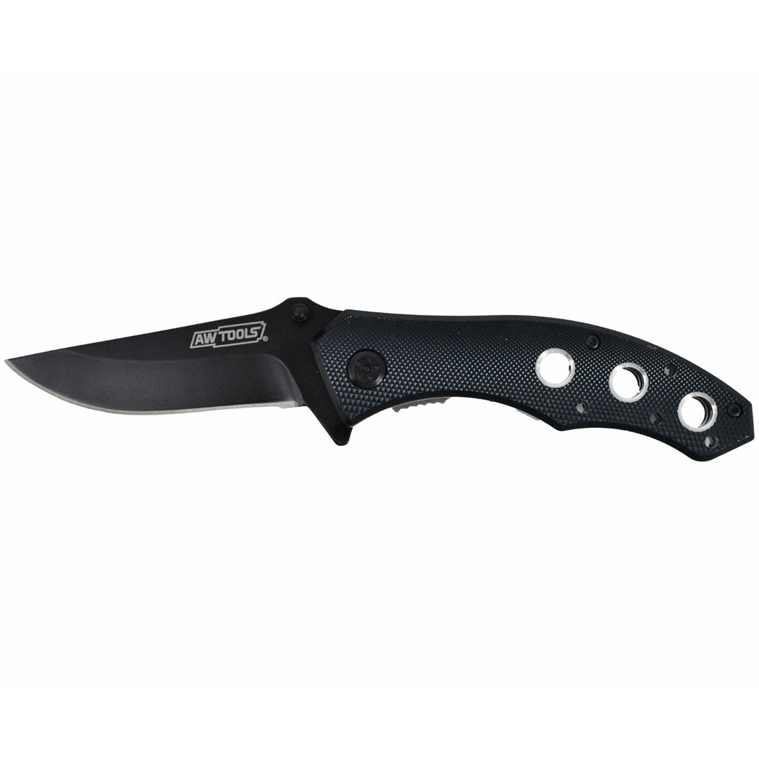 Coltello Pieghevole con Finitura in Fibra di Carbonio e Bloccaggio