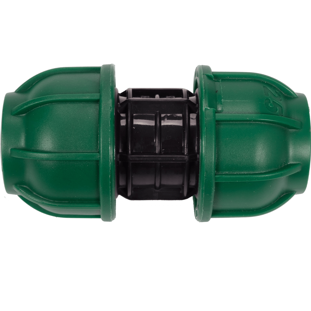 Adattatore a Compressione per Tubi PE 25x25 mm – Polipropilene, 10 BAR FLO