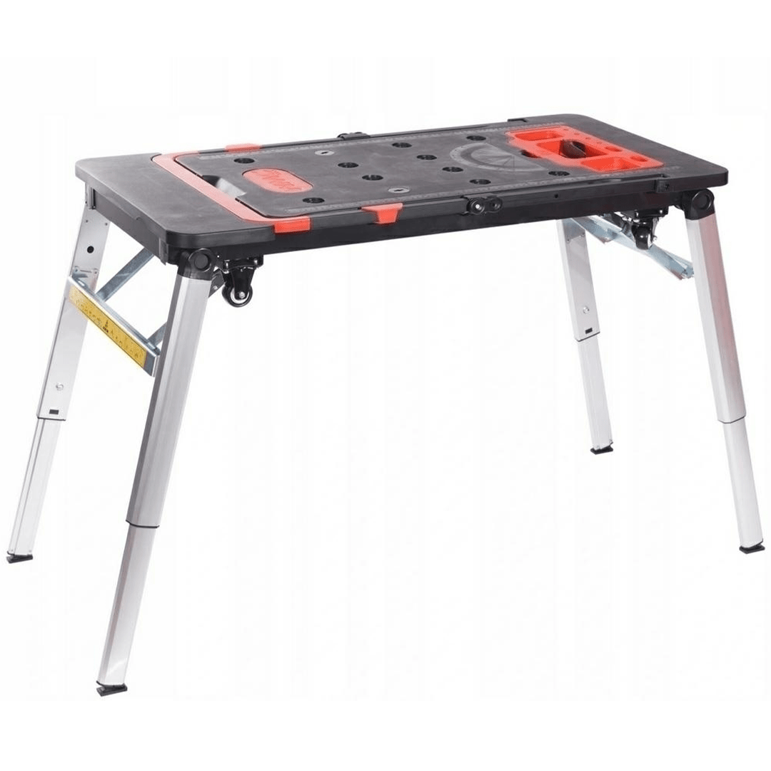 Banco Da Lavoro Pieghevole FuXtec FX-WB 5in1 - Cavalletto, Trabattello E Tavola A Rulli - Foto 4