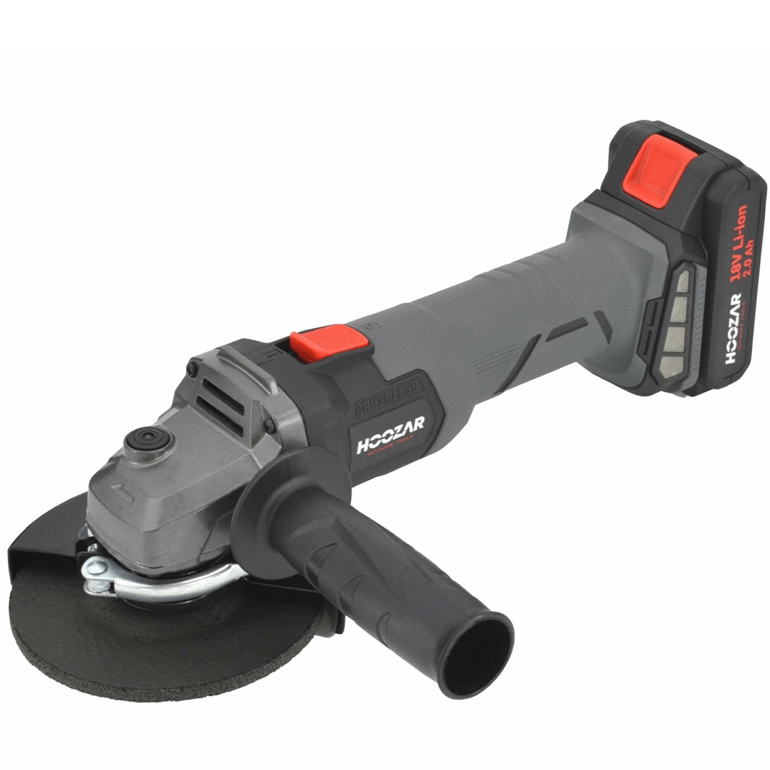 FLESSIBILE ANGOLARE SENZA SPAZZOLE HOOZAR 125mm 18V 2x2.0Ah AG10BL