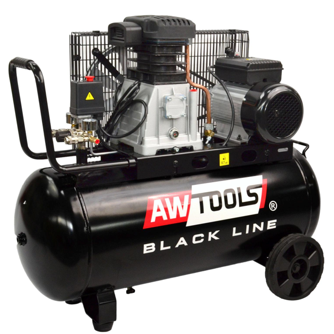 Compressore Awtools 90L 3, Cv a Olio e Trasmissione a Cinghia Bicilindrico