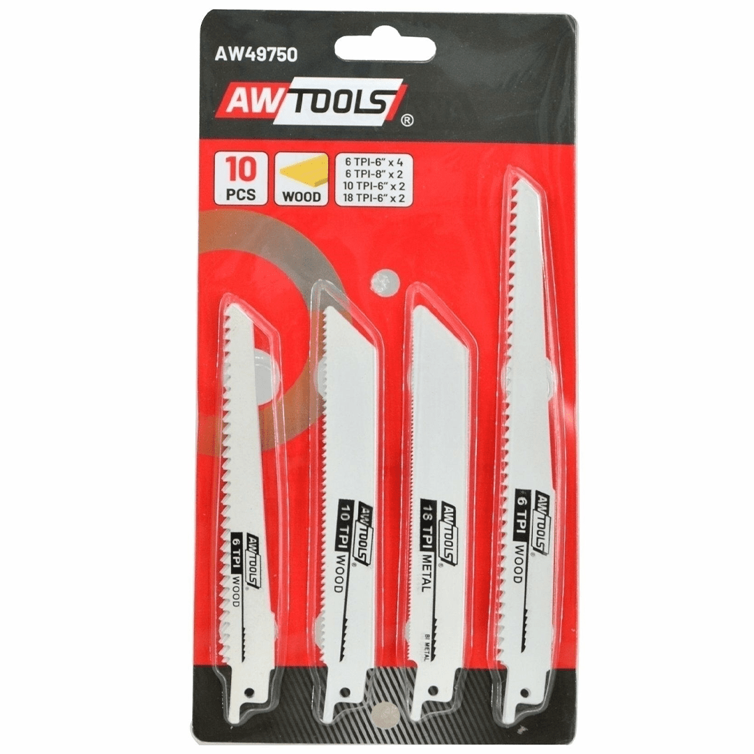 Set Lame per Seghetto Alternativo 10 pz – Per Legno e Metallo