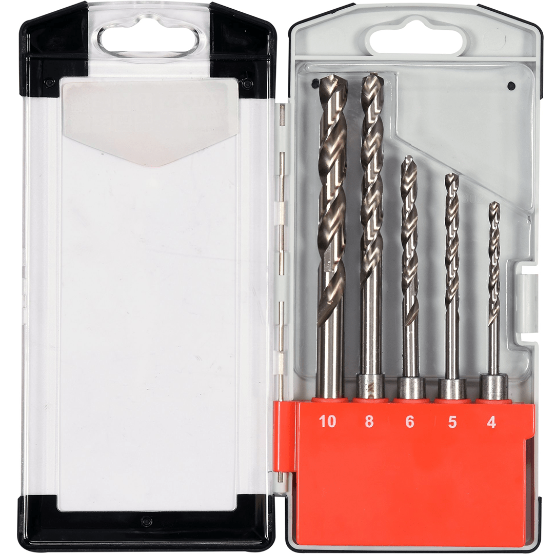Set di 5 Punte Elicoidali SDS Plus con Affilatura a Croce 135° Yato
