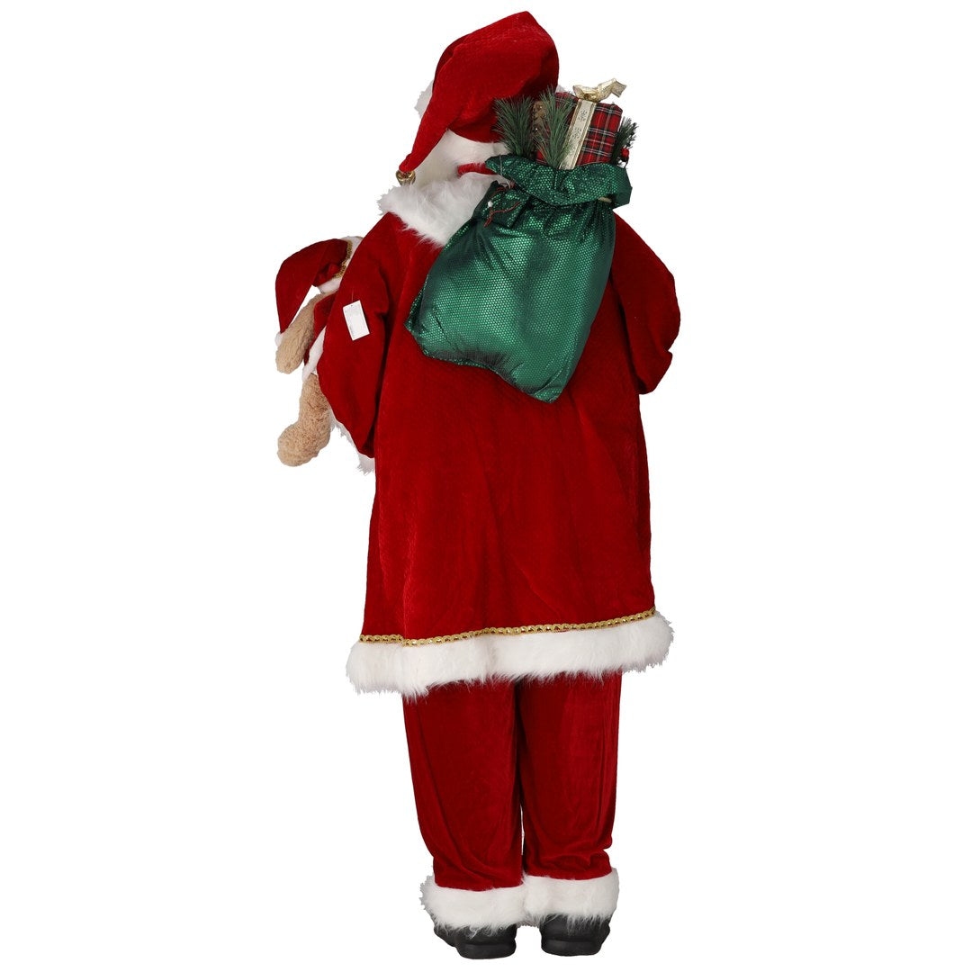 Babbo Natale in Piedi 220 cm Luminoso e Musicale